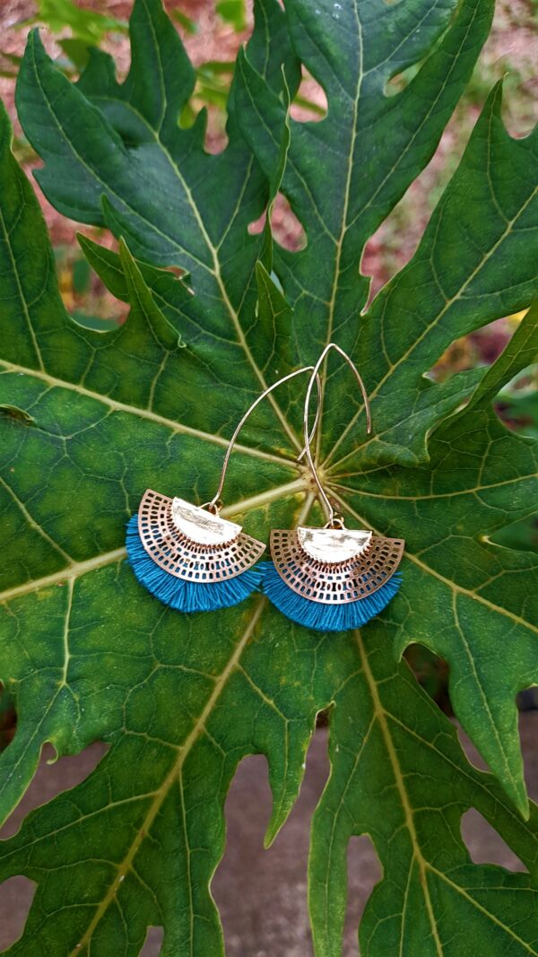 Boucle d'oreille Gold Filled Collection Isis Fils Turquoise